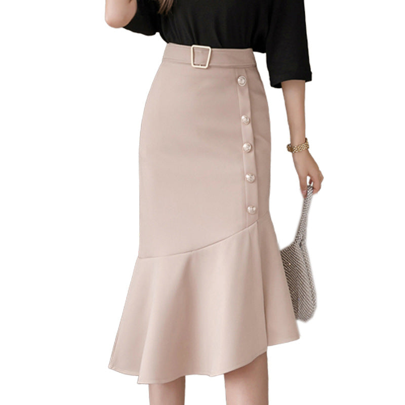 High Waist Irregular Skirt