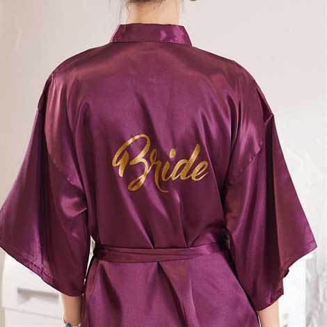 Bridal robe - Peignoir Bride (Mariée)