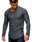 Round Neck Solid Color Long Sleeve T-Shirt