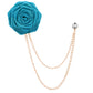 Fashion Handmade Rose Brooch Tassel Men Suit