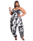 Halter Loose Print Jumpsuit