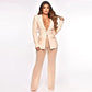 Women's Fashion Suit Mesh Beaded Set