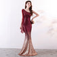 One Shoulder Party Dress Long