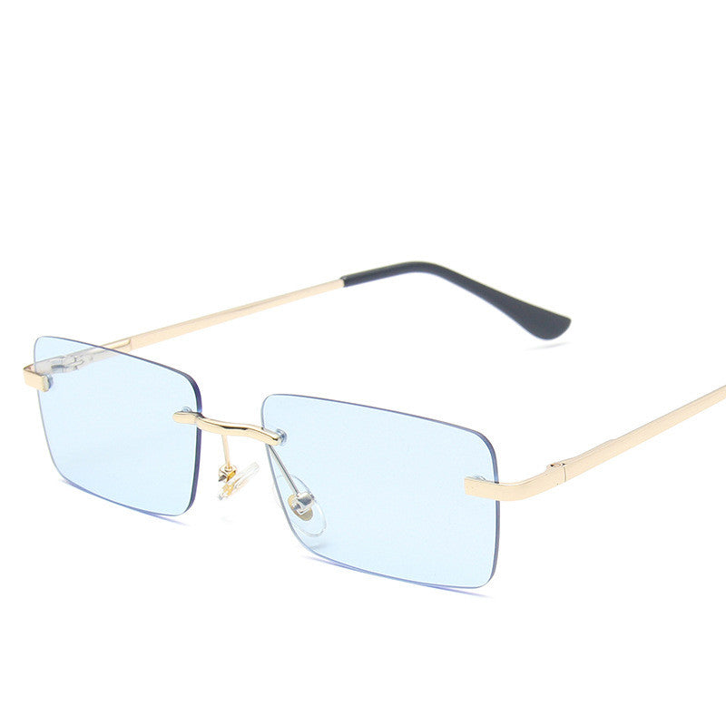 Rimless sunglasses women square