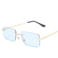 Rimless sunglasses women square