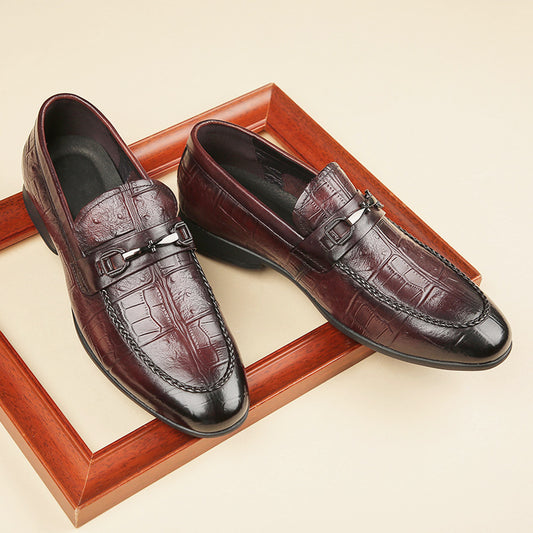 British Leather One-legged Loafers