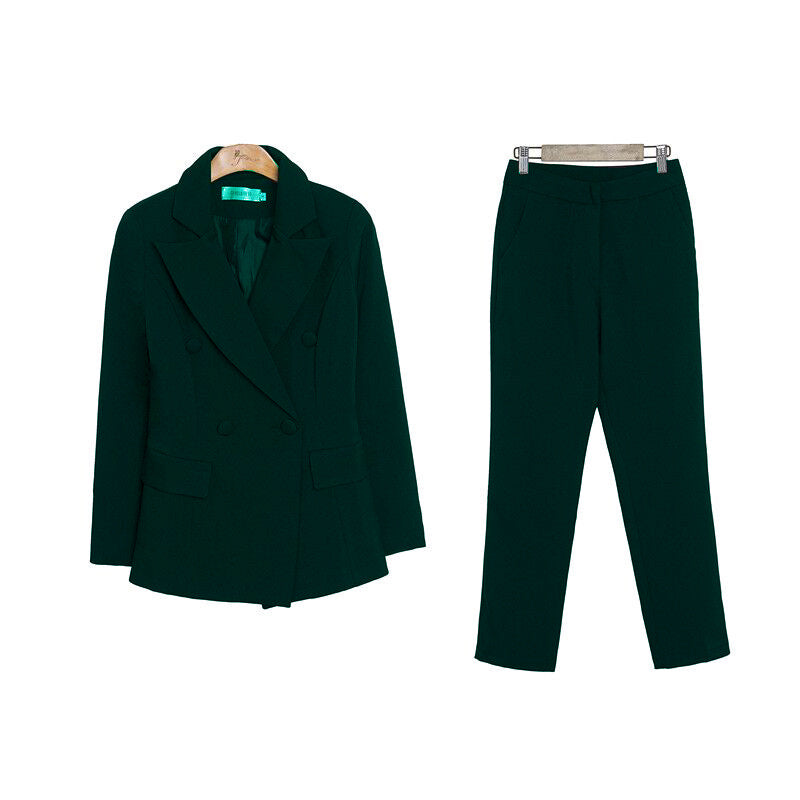 Elegant women two-piece trousers-office wear