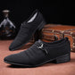 Pointed men leather shoes