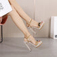 Bowknot Decorated Chain Water Platform High Heels