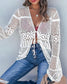 Long Sleeve Woolen Cardigan Net Top