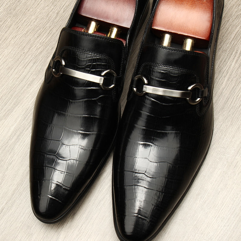 Classy Cowhide Business Dress Shoes