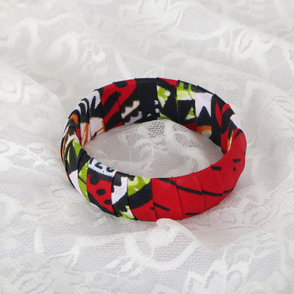 Ethnic Style Bangle Bracelet-Ankara Jewelry