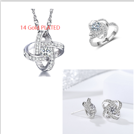 Sterling Silver Zircon Mosaic Necklaces & Pendants Gift