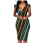 African ethnic printed batik fashion dress