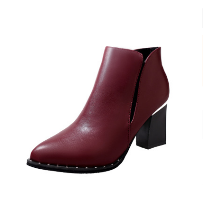 Thin Martin boots high-heeled thick heel