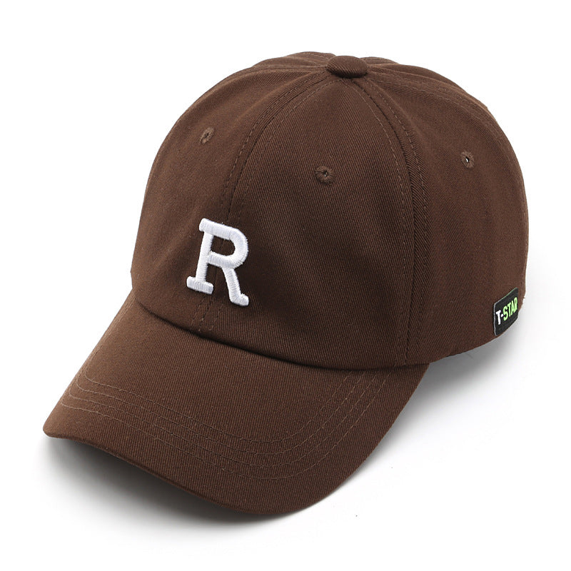 Adjustable Letter R Embroidery Unisex Cap