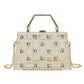 Square Printed Check Drop-Resistant Handbag