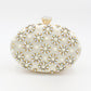 Round Egg Shaped Diamond Clutch