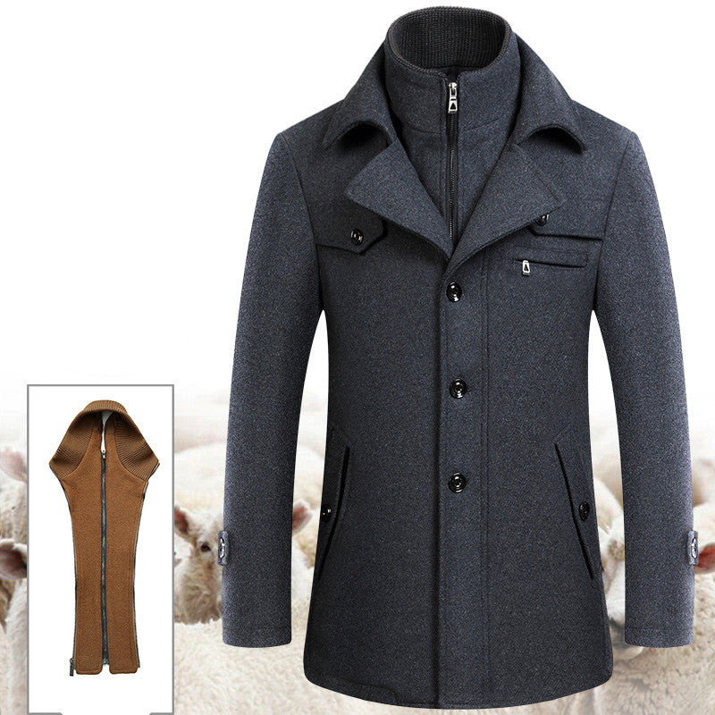 Wool Jacket Men's Coat