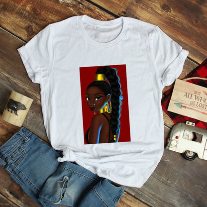 African girl printed shirt