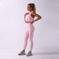 Two piece new seamless Yoga suit sleeveless top