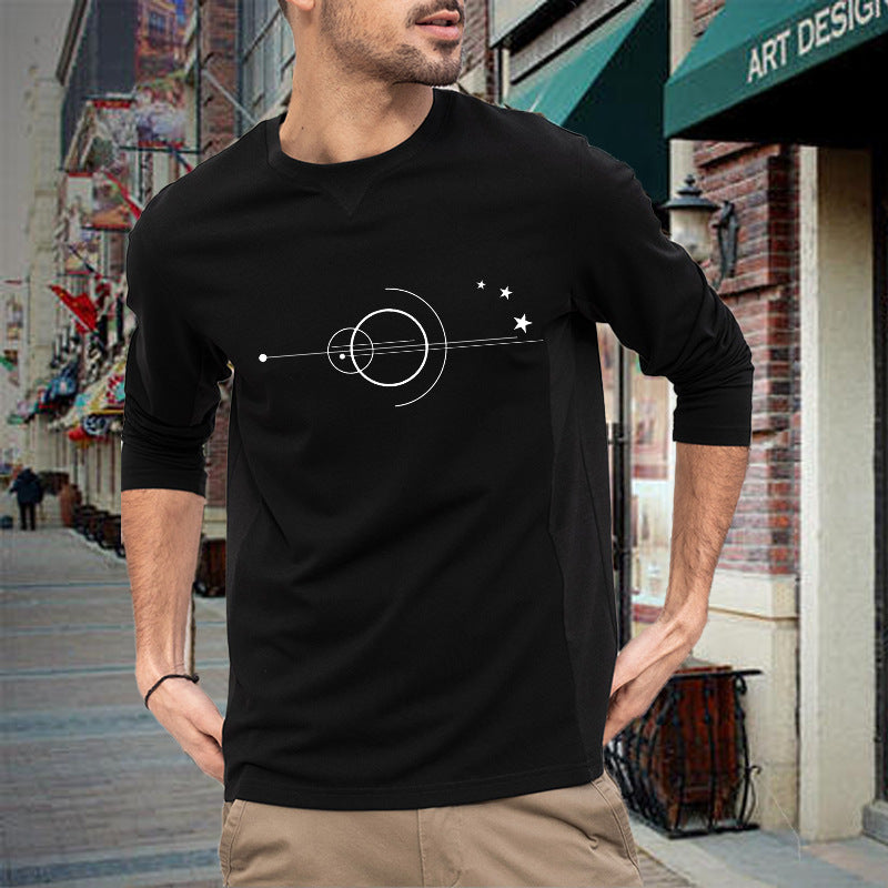 Round Neck T-shirt Brand Men Top