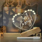 Creative Led Night Light USB Message Board Holiday Light with Pen Gift