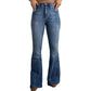 Slim-fit Washed Wide-leg Jeans