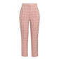 Two-piece plaid nine-point pants slim suit women