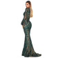 Slim high-end evening dress - Detachable