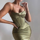 Sensual Satin Elegant Mid-length Dress