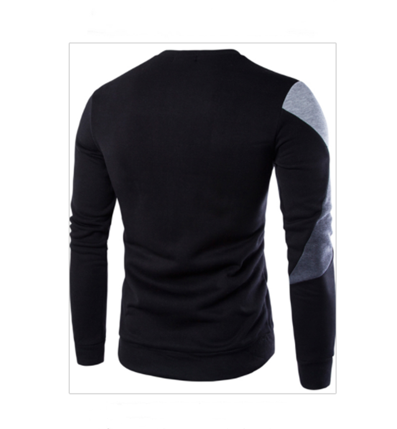 Seagull Printed Casual Round-Neck Slim Cotton Knitted Men Sweaters