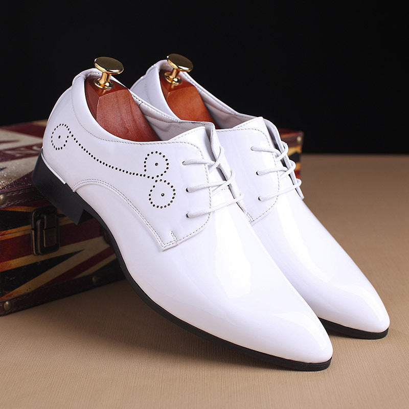 Men Leather Business Casual Dress Shoes