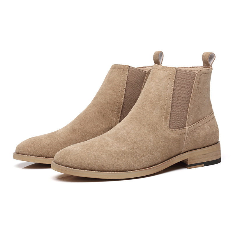 British Short Boots Frosted Suede Men's Boot