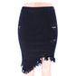 Ripped Bag Skirt Women Denim