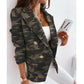 Double-Breasted Fashion Print Blazer