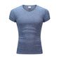 V-Neck Leisure Knit Breathable T-Shirt