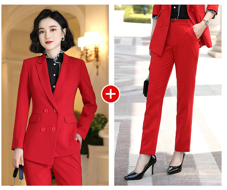 Fashionable Commuter Style Casual Slim Suit