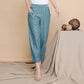 Women's Linen Cropped Pants