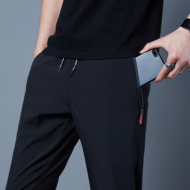 Solid Color Loose Casual Pants