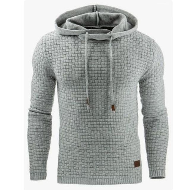 Men's Jacquard Sweater Long-sleeved Hoodie