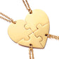 Stainless Steel Combination Heart-shaped Necklace