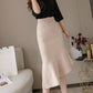 High Waist Irregular Skirt