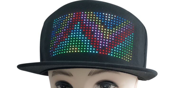 LED Light-emitting Full-color Screen Mobile Phone Control Cap