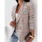 Double-Breasted Fashion Print Blazer