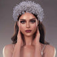 Exaggerated Crystal Rhinestone Handmade Bridal Headpiece