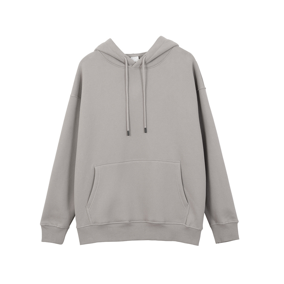 Fleece Loose Trendy Brand Unisex Solid Color Thickened Hooded Set