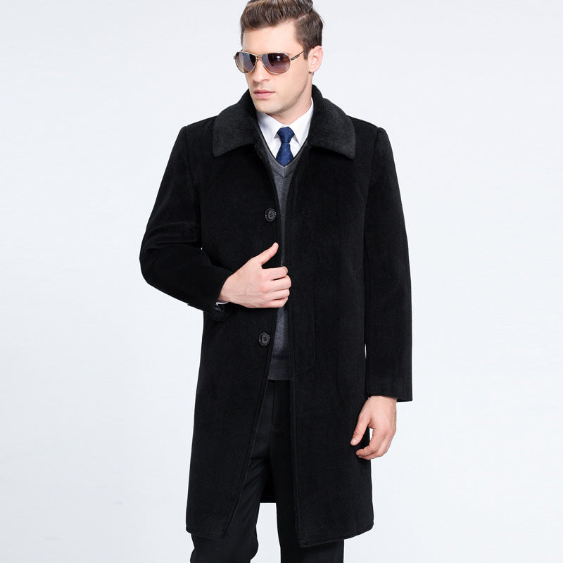 Classy Lapel Wool Coat