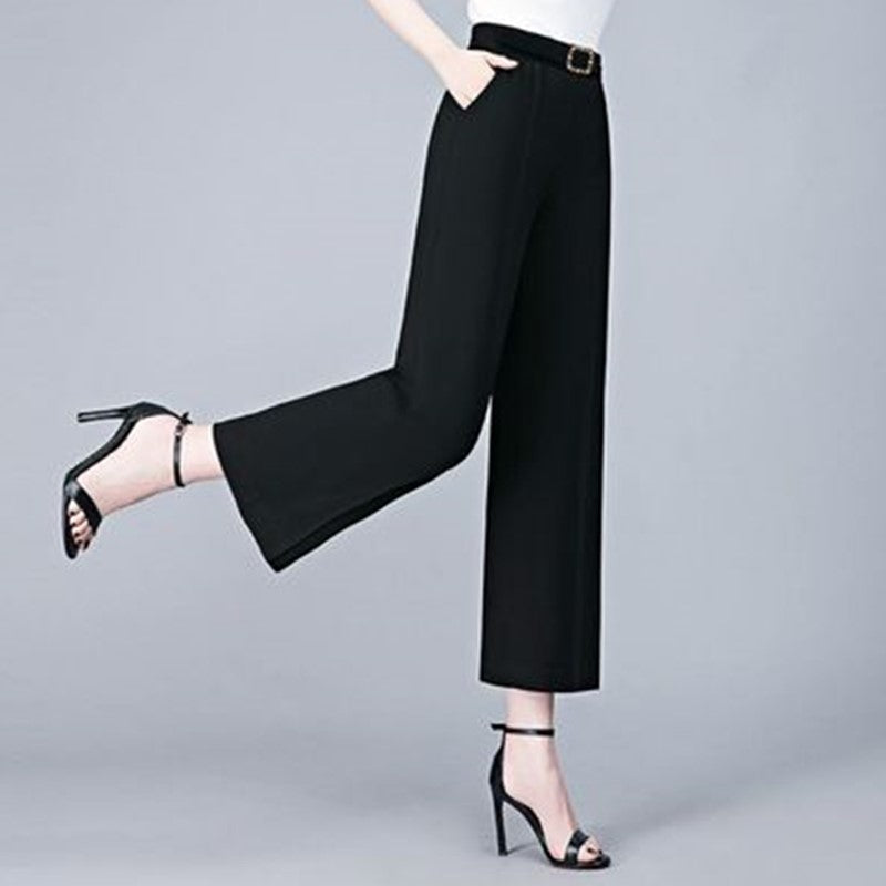 Women's Casual Ice Silk Wide Leg Pants