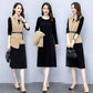 Vest Suit Dress Long Sleeved Two-Piece